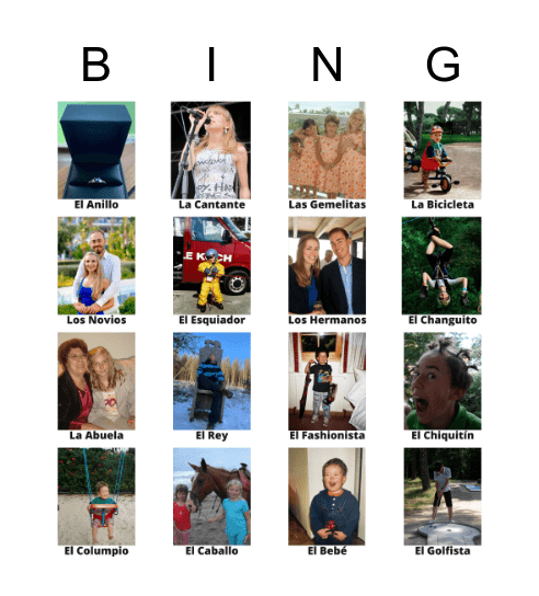 Katja & Kai Wedding Lotería Bingo Card