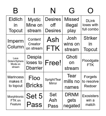 EU WCQ 2022 Bingo Card