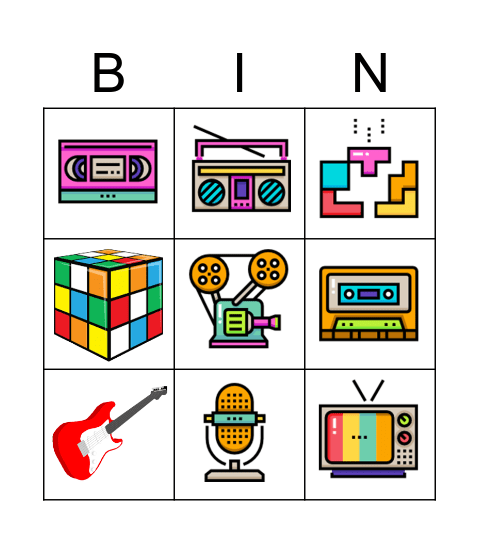 ADRINA 80´S BINGO Card