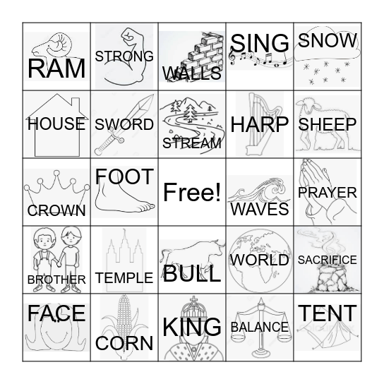 PSALMS Bingo Card