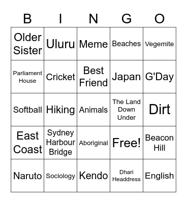 Who is ALT-san? Bingo Card