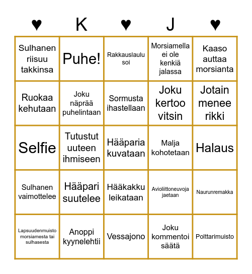 ♥ H Ä Ä B I N G O ♥ Bingo Card