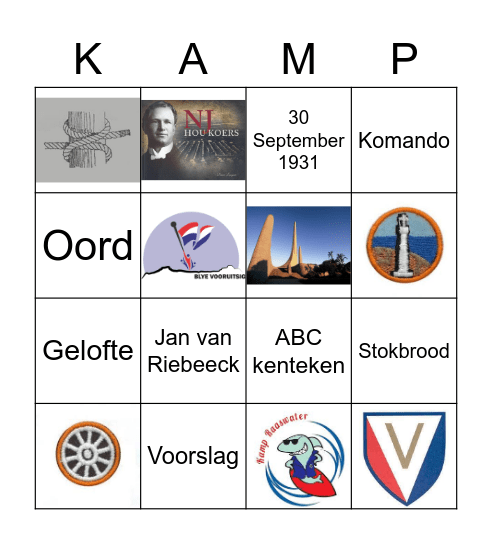 Voorslag Bingo Card