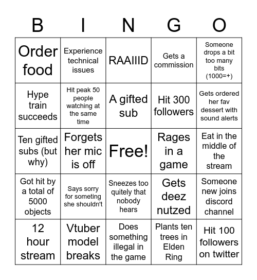 CATURDAY BINGO Card