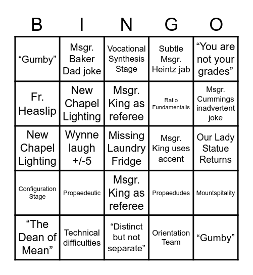 MOUNT SUMMIT 2022 Bingo Card