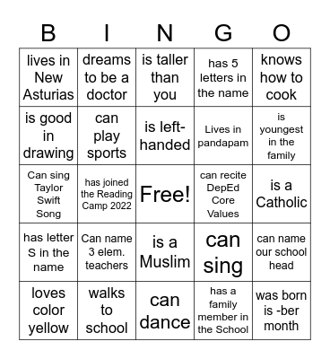 FIND SOMEONE WHO... Bingo Card
