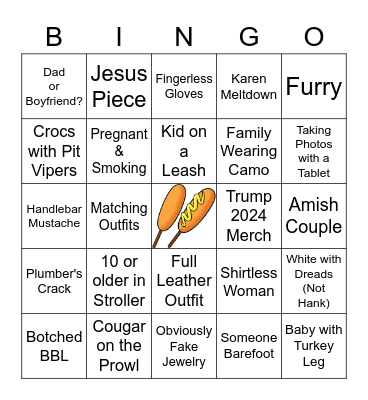 Kentucky State Fair 2022 Bingo Card