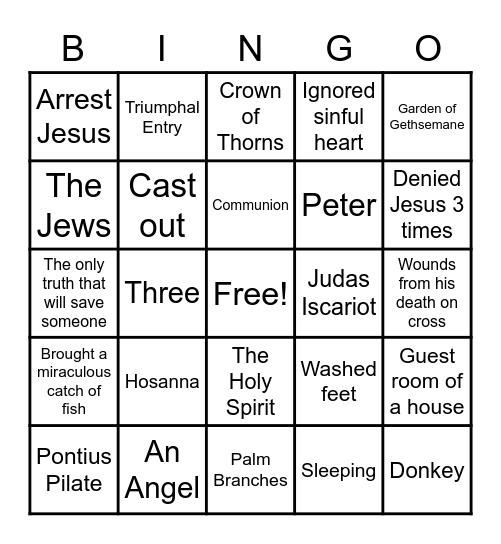 Unit 17 Review Bingo Card
