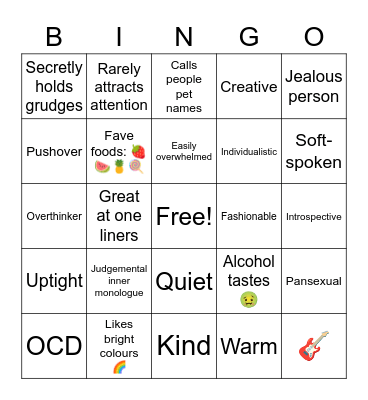 How much like Sam are you? Bingo Card