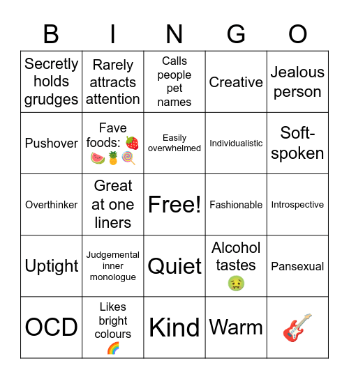 How much like Sam are you? Bingo Card