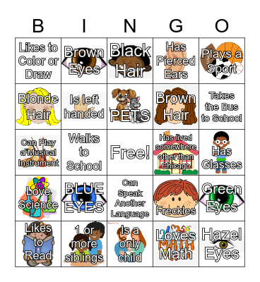 DIFFERENT, BUT ALIKE Bingo Card