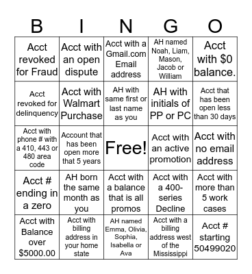 International Customer Service Week Bingo! Bingo Card