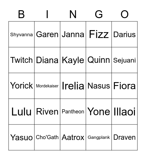 Chonky Bingoboard Bingo Card