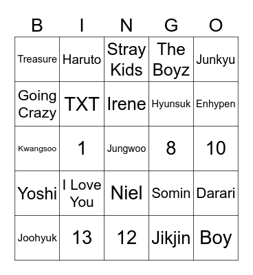 Bingonya Sky :) Bingo Card