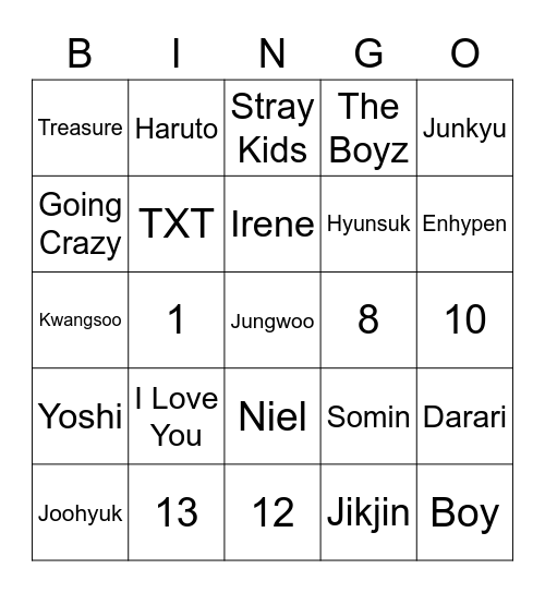 Bingonya Sky :) Bingo Card