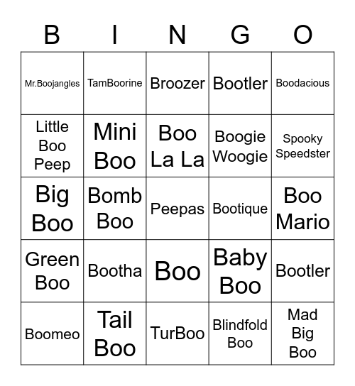 Chili Round 2 (Numbers) Bingo Card