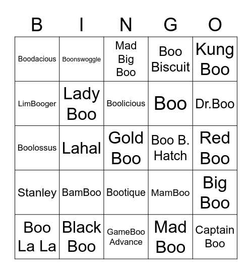 Bas Round 1 (Boos) Bingo Card