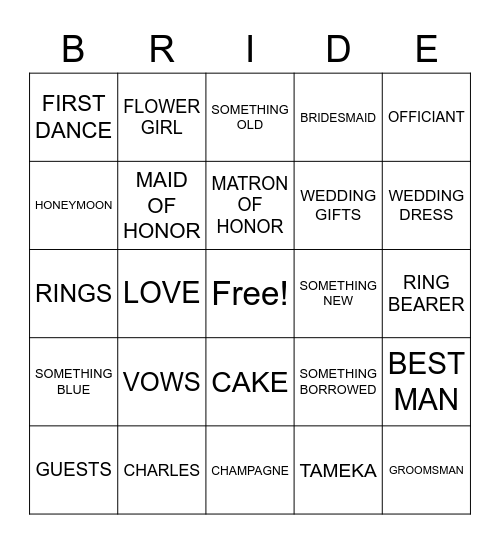 Bingo Card