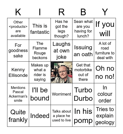 Carlton Kirby Veulta '22 Bingo Card