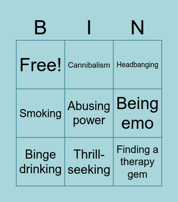 Zircon coping bingo Card