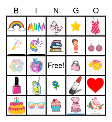 izzy's birthday Bingo Card