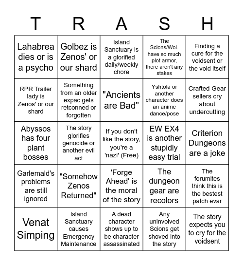 6.2 Prediction Bingo Card