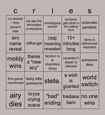 one 18 !!!! Bingo Card