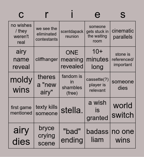 one 18 !!!! Bingo Card