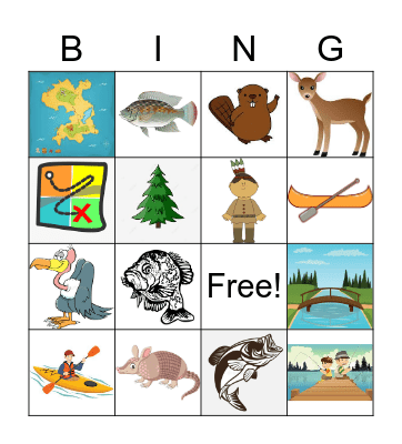 Wildlife Bingo Card