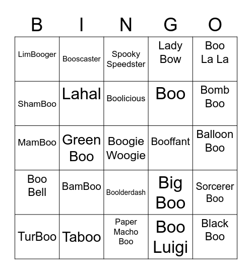 Kurisu Round 1 [Boo's] Bingo Card