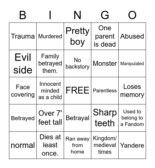 Royal Bingo Card