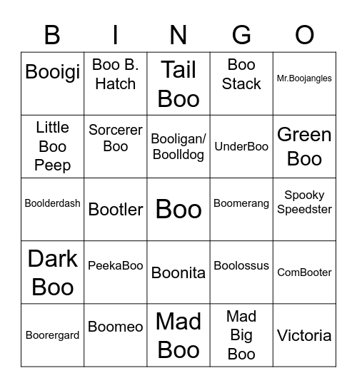 Lycanroc Round 2 [Boo's] Bingo Card