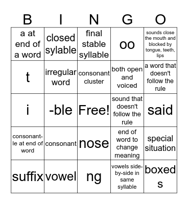 Reading Deck Review Bingo Card