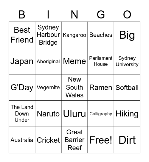 Who is ALT-san? Bingo Card