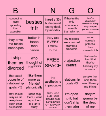 bingooo Bingo Card