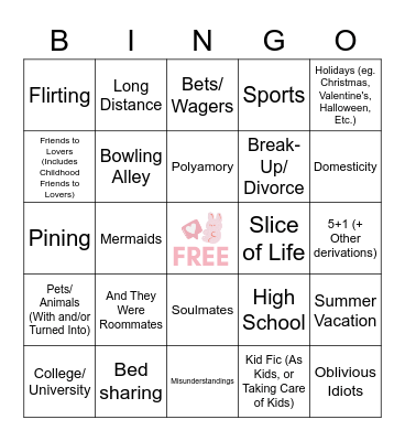 SOOBFEST Bingo Card