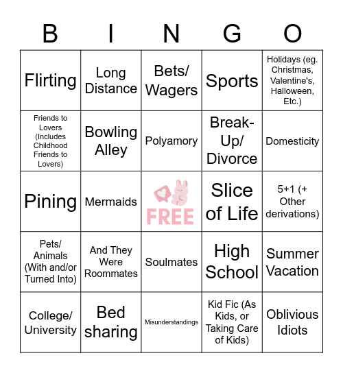 SOOBFEST Bingo Card