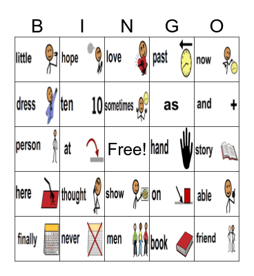 ULS XX SEPT 2022  SIGHT WORDS Bingo Card