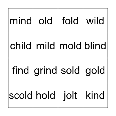 CLOSED EXCEPTION BINGO Card