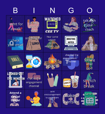 PC Camping Bingo Card