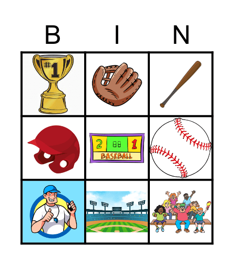 Baseball Bingo Card