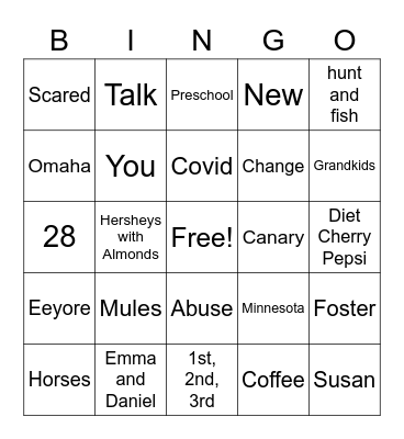 Your Teacher Bingo Card