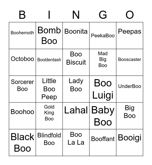 Inazuma Round 1 [Boo's] Bingo Card