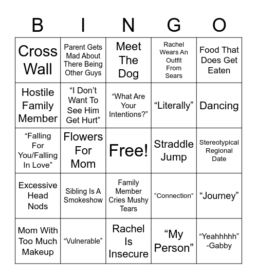 Bring Baby Back Home Bingo Card