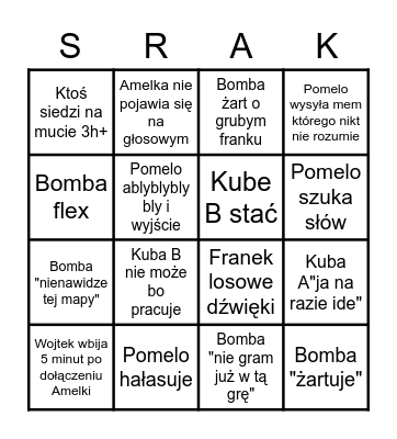 Lemonade Party Bingo Card