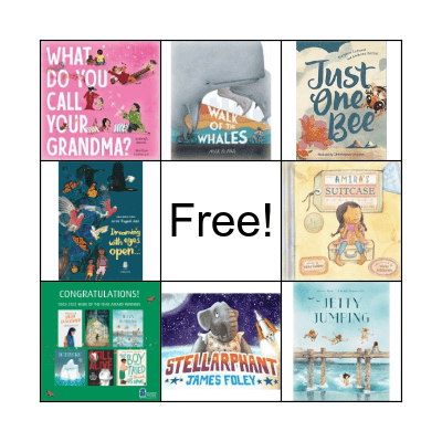 CBCA Shortlisted Books 2022 Bingo Card