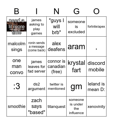 REAL Bingo Card