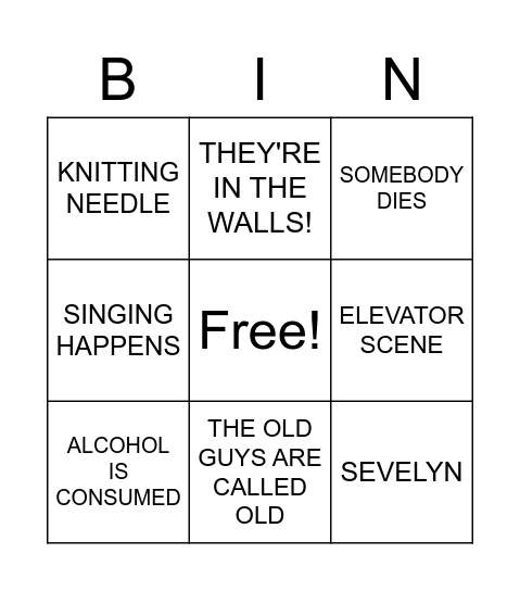 Only Murders Finale Card! Bingo Card