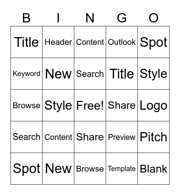 Highspot Bingo Card