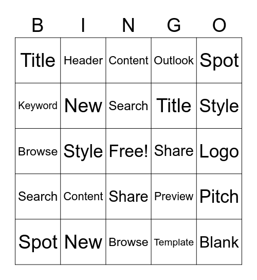 Highspot Bingo Card